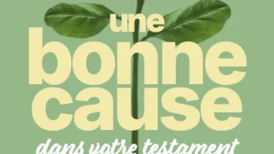 Couverture d'une brochure détenant des informations détaillées sur la manière d’inclure une bonne cause dans un testament.